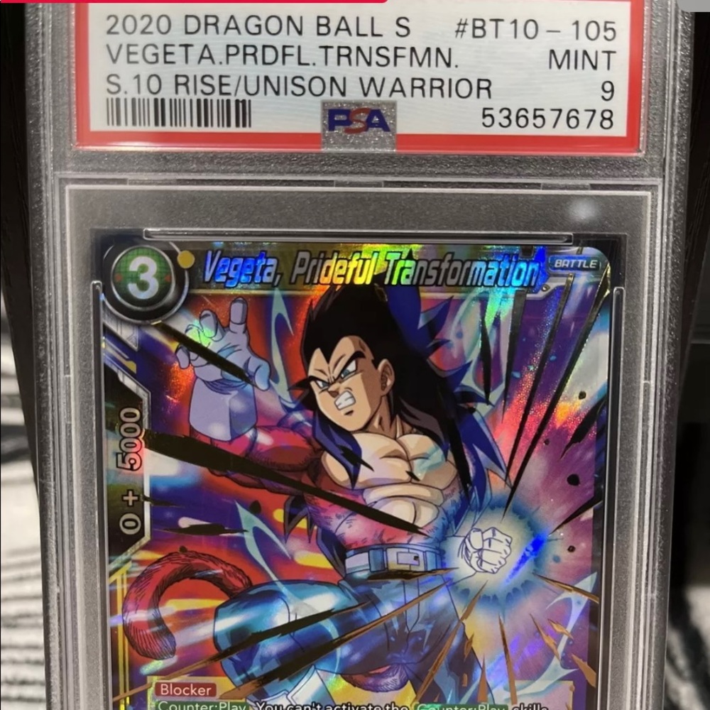 2020 Dragon Ball z S Vegeta #B10-105 PSA9